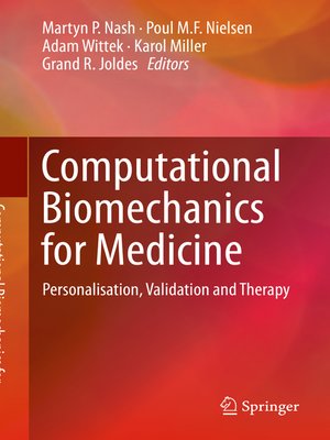 cover image of Computational Biomechanics for Medicine